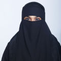 Stylish Single Layer Niqab with Sequins & Beads | Trendy, Comfortable, Easy-to-Wear Niqab for Women. 