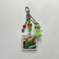 Silly Alien Keychains Cute Resin Aliens Star Bead Phone Charm Chain For iPhone Camera Schoolbag Key Pendant. 