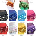 Thailand/India/Arab Dancer Sequins Tassels Skirt Women  Belly Dance Hip Scarf Wrap Belt Dancer Skirt Female Show Costumes. 