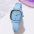 Fashion Simple Arabic Digital Surface Silicone Strap Women Quartz Watch. 