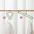 Rotatable Clothes Storage Rack Hangers For Clothes Closet Organizer Room Organizer Multifunctional Nine-Hole Hanger.
