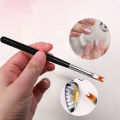 8Pcs/set Gradient Flowers Nail Art Brush Petal Drawing Painting Pen UV Gel Polish Brushes  Professional Nail Tips Design Tools ＆ pen gpt. 