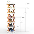 Stackable Shoe Rack Multi Layer Shoes Storage Organizer Removable Space Saving Shoes Shelf Plastic Shoes Cabinets Home Supplies.