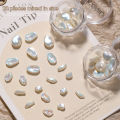 KANU 20PCS Retro Elegant Imitation Pearl Synthetic Irregular Resin Pearl Charms 3D Nail Art Decorations Accessories Crafts. 