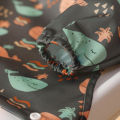 HappyFlute New One Piece Table Use Polyester Waterproof New Printed Snap Buttons Design Long Sleeve Mess Proof Baby Feeding Bibs. 