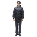 1Pcs Hooded Coat & Pant Rain Suit For Women Men Outdoor Waterproof Rain Gear With Reflective Strip Motocycle Riding Raincoat.