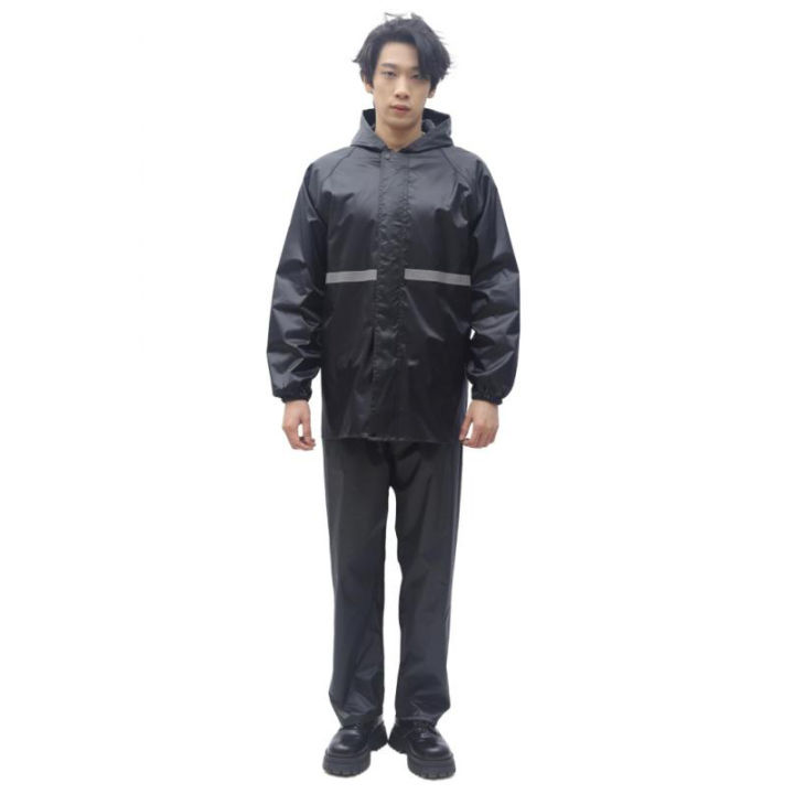 1Pcs%20Hooded%20Coat%20&%20Pant%20Rain%20Suit%20For%20Women%20Men%20Outdoor%20Waterproof%20Rain%20Gear%20With%20Reflective%20Strip%20Motocycle%20Riding%20Raincoat%20-%20Image%202
