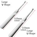 4pcs U+V Shaped Leather Stitching Skiving Handmade Groover Punching Tool Kit Leathercraft Hole Puncher Edge Beveler Tool Kit. 
