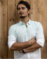 Yuva Clothing's Green/White  Color Linen Regular Fit Collar Neck Full Sleeve Plain Summer Shirt For Men. 