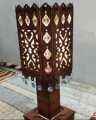 Wooden lamp. 