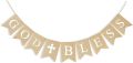God Bless Banner First Communion Banner Kit, Baptism Decorations for Boys Girls, First Communion Confirmation Decorations. 