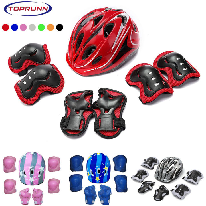 Kids Bike Helmet For Ages 2-14, Adjustable Safety Toddler Helmet With Protective Gear Set