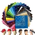 1/2pcs Hip Hop Cotton Headscarf Handkerchief Square Colorful Sports Tie-Dye Bandanas Fashion Ladies Headscarf Women Neckerchief.
