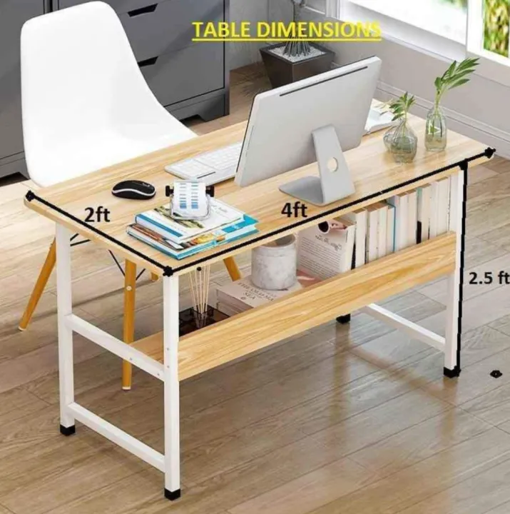 Portable%20Folding%20Computer%20Laptop%20Study%20Table%20,Office%20table%20,Writing%20Table%20with%20Metal%20Frame%20&%20%20Waterproof%20Laminated%20-%20Image%205