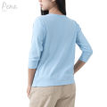 Pena house three-quarter sleeve basic T-shirt pstl001. 
