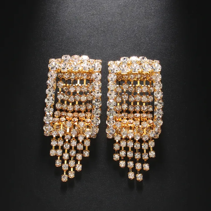 Stonefans%20Exaggerated%20Geometric%20Tassel%20Earrings%20for%20Women%20Luxury%20Rhinestone%20Earrings%20Dressing%20Ball%20Party%20Jewelry%20Accessories%20-%20Image%203