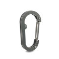 Titanium D-type Hook Carabiner Outdoor Backpack Tools Camping Climbing Buckle Fishing Hook Keychain Lock Buckle Snap Clip. 