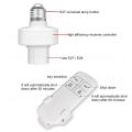 Smart Switch Wireless Remote Control E27 110V-240V Timer LED Lamp Holder Socket ON/OFF 15M Range Smart Device AA Battery Powered. 