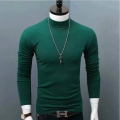 2025 New 1pcs Men Thin Warm Tops Men's Autumn Long-sleeved Thermal Underwer Male High Collar Fashion T-shirt.