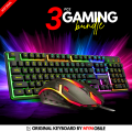 【TOP-RATED】 Gaming Keyboard RGB with Mechanical Feeling - Wired Waterproof Keyboard and Mouse Combo for Gaming & Working with FREE Mouse Pad for Mobile Pubg Laptop PC Computer Gaming - 112 Keys - Black Color By FunBug. 