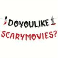 Movie Night Party Decoration Do You Like Scary Movies Banner Hallow Horror Movies Night Party Decor Have a Killer Scream Party D. 
