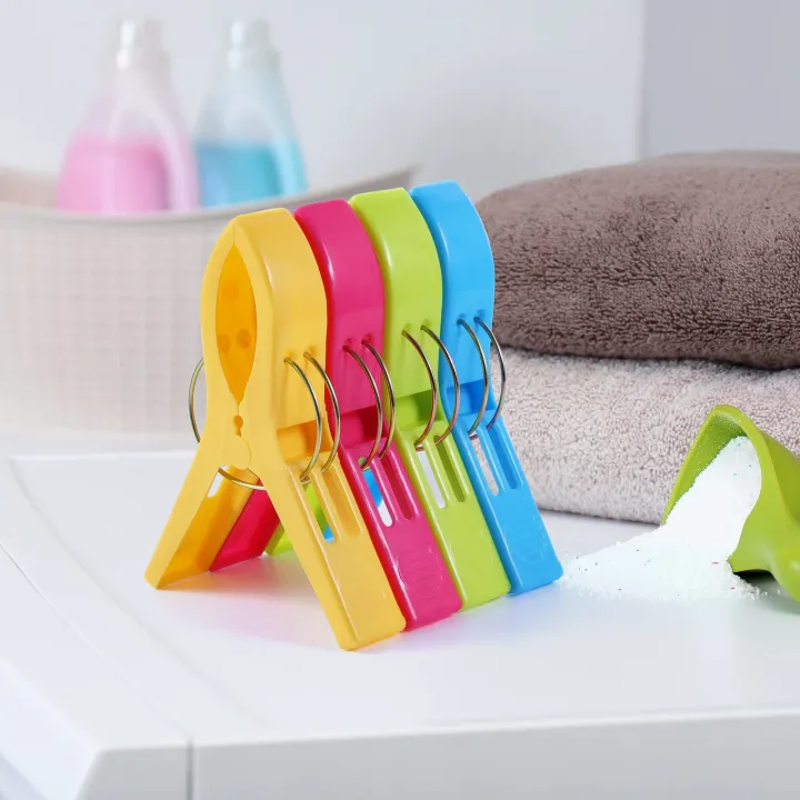 Beach%20Towel%20Clips%20Chair%20Clips%20Towel%20Holder,Plastic%20Clothes%20Pegs%20Hanging%20Clip%20Clamps,%20Yellow,blue,green,red%20-%20Image%203