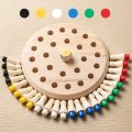 Wooden Memory Match Stick Chess Color Game Board Puzzles Montessori Educational Toy Cognitive Ability Learning Toys. 