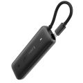 Lemorele SD5 10Gbps USB C NVMe M.2 SSD Enclosure 4TB Portable External Hard Drive Case with Built-in Cable USB 3.2 Gen2.
