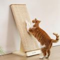 Wooden Vertical Cat Scratching Board with Sisal Surface – Sturdy Wall Leaning Scratcher. 