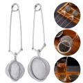 Stainless Steel Spoon Tea Ball Infuser Filter Squeeze Leaves Herb Mesh Strainer Tea Infuser in Mesh Tea Ball with Handlet Silver. 