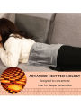 USB 5V Electric Heating Pad for Cramps & Back Pain Relief,Heat Pad with 59 INCH Cable,Mini Heated Blanket,19.6*11.8 INCH,Grey. 