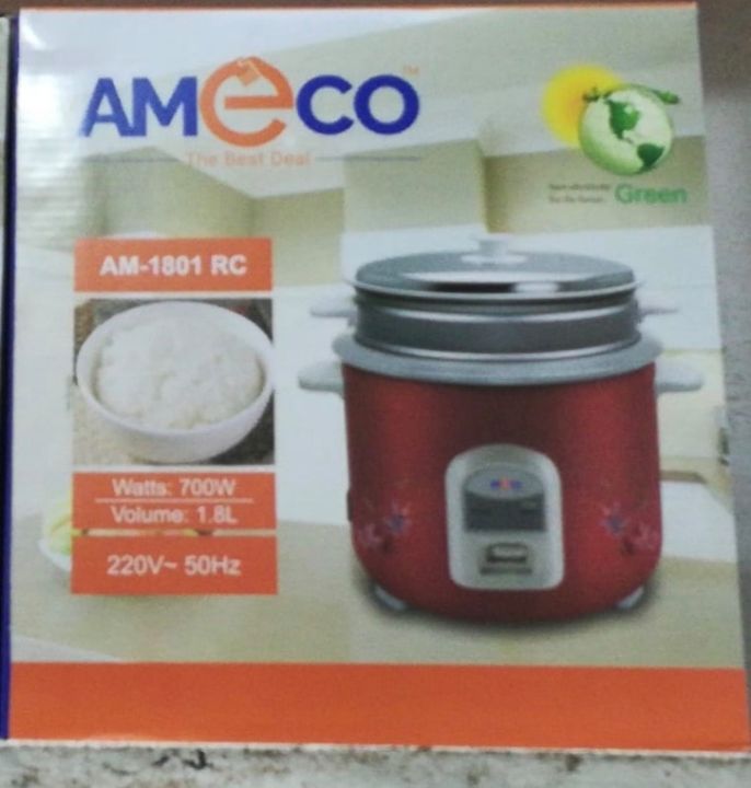 Ameco 1.8L thermostat control rice cooker