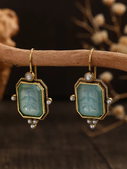 Elegant%20Vintage%20Geometric%20Pearl%20Pendant%20Drop%20Earrings%20Women%20Exquisite%20Hanging%20Piercing%20Earring%20Wed%20Bridal%20Jewelry%20Gift%20-%20Image%203