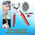 Snap Fasteners Kit | Metal Snap Buttons with Fastener Pliers Press + 100 Free Buttons. 