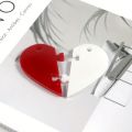 3Pcs Heart Puzzle Key Chain Silicone Mold, Couple Pendant Heart Lover Puzzle Resin Casting Mold With Hole, Diy Jewelry Making. 