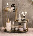 Makeup Storage Rack, Cosmetic Storage Shelf, Makeup Organizer, Dressing Table, Makeup and Perfume Organizer, 3 round Floors. 