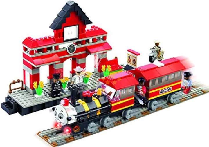 464-Piece Train Building Set – LEGO-Compatible Railway Construction Kit ...
