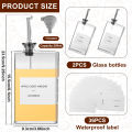 Glass Seasoning Bottle Dispenser 350ml Olive Oil Vinegar Bottle with Sort Sticker Kitchen Gadget Vinegar Container Syrups Bottle. 