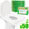 50/30/10PCS Disposable Toilet Seat Cover Portable Travel Camping Hotel Bathroom Degradable Waterproof Toilet Mat Accessories.