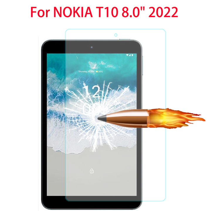 9H Tempered Glass For Nokia T10 8.0 inch 2022 Tablet Screen Protector Protective Film For Nokia T10 8 inch Tablet Glass Film