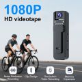 1080P Mini Body Camera 180° Rotatable Lens Body Mounted Camera Small Portable IR Night Vision Police Body Camera Camera Bike.