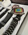 H20 Ultra Smartwatch 10 in 1 with 7 Straps, Silicone Case, Earbuds, and Full HD Display. 