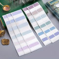 Morandi Colors Index Stickers, Light Color Index Notes, Transparent Writable Folder Sticky Notes. 