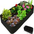 Reusable Large Capacity Planting Bed Sack Garden Raised Planting Bed Quadratic Recipient for Vegetable Gardening. 