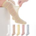 Summer Baby Hollow Out Long Socks Breathable Mesh Cotton Princess Knee High Sock Spanish Style Thin Non-slip Newborn Socks 0-5Y. 