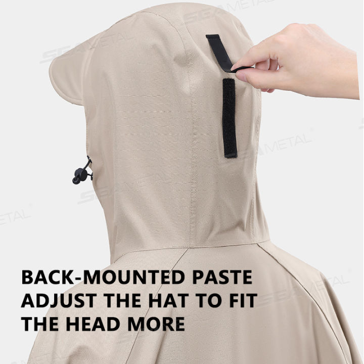BLALION%20Thicken%20Oxford%20Waterproof%20Rain%20Gear%20Rain%20Poncho%20Unisex%20Fashion%20Rain%20Coat%20Long%20Raincoat%20Loose%20Oversized%20Hooded%20Rainwear%20-%20Image%204