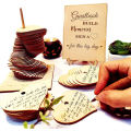 72PCS Wood Heart Guest Book Signature Guest Books Perfect Festivel Party Wedding Reception Decoration and Favor Wood Gift.