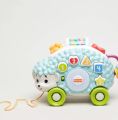 Fisher-Price Linkimals Learning Toy Happy Shapes Hedgehog Pull Along with Interactive Music and Lights for Baby and Toddler. 