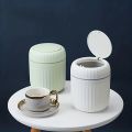 Mini Desktop Trash Can with Lid Garbage Waste Bin Organizer Bedroom Office Desk Storage Box Made Durable Plastic Home Supplies. 