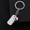 2Pcs/Set Game Love and Deepspace Caleb Necklace Keychain Summer Day Apple Clavicle Bag Pendant Women's Jewelry Accessories Gift.